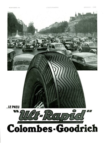Publicité ancienne pneu