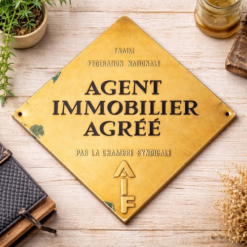 Plaque professionnelle vintage