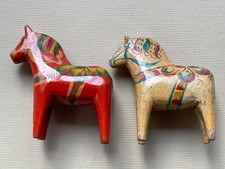 Paire de CHEVAUX Bois Peint