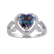 Bague en Argent W/Topaze