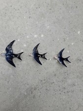 Lot De 3 Hirondelles Faience