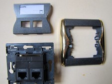 Legrand 84342 85984 82310- Double RJ45 Sagane cat 5e Xélio Graphimat Or