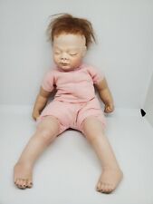 Ancien bébé dormeur porcelaine et chiffon 38 cm Mamou 94 Byron 1 BBC 106 poupée