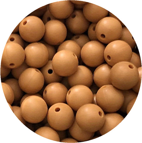 Perle silicone 9mm couleur - perle,