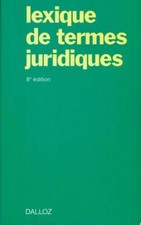 Lexique de termes juridiques - Jean Vincent - V581516