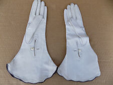 Belle Paire Gants Long Blancs Vintage Pour Femme Taille 7