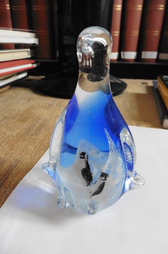 Pingouin verre sulfures - verre, à