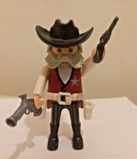 Playmobil cowboy Western Train Saloon shérif diligence médiéval vintage