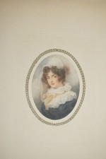 LITHO COULEUR  PORTRAIT FEMME