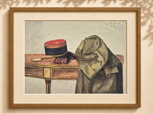 Dessin ancien nature morte