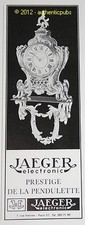 PUBLICITE ANCIENNE 1968 JAEGER LECOULTRE PENDULE ELECTRONIC FRENCH WATCH AD