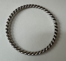 Jonc torsadé argent massif - argent,