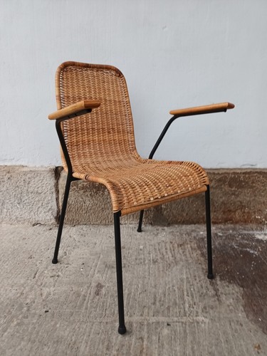 Vintage chaise korbstuhl - vintage,