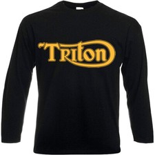 T-shirt à manches longues TRITON -  Café RacerVintage Motorcycle Motard Triumph