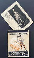 PRINTEMPS Magasins TRAVESTI Art deco Film COSTUME Cubiste Delaunay GONNET 1923