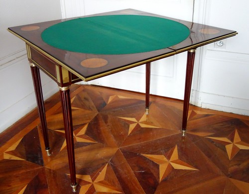 Table jeu acajou et - jeu,