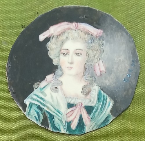 Peinture miniature ronde