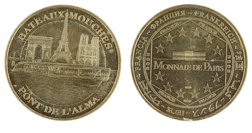 Jeton mdp bateaux mouches - 75,