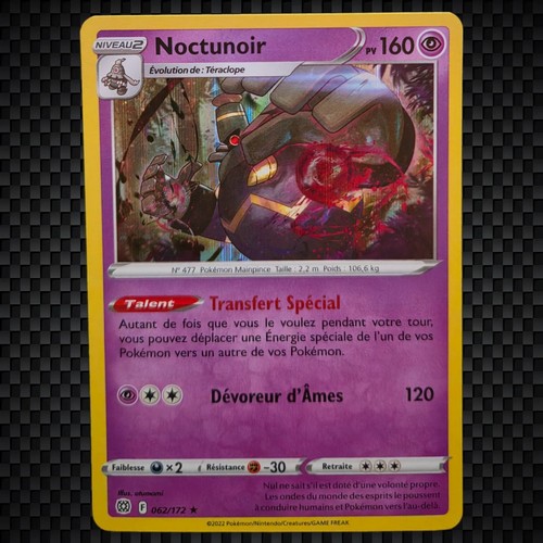 Cartes pokémon noctunoir - pokémon, :