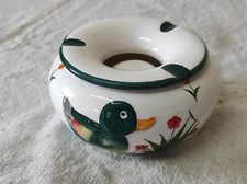 Objet du fumeur Cendrier de table en céramique peint à la main " Canard "