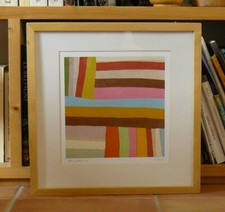 Tableau lithographie abstraite