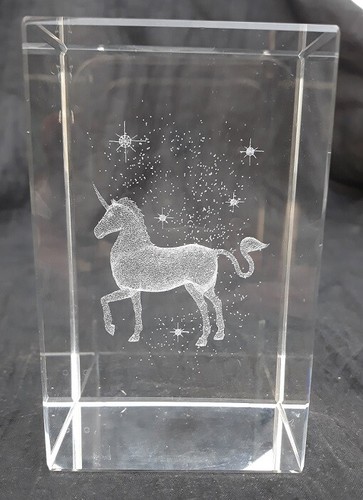 Bloc verre en cristal - bloc,