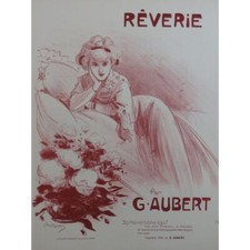 AUBERT Gaston Rêverie Pousthomis Piano Chant 1908