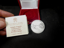 Médaille en argent Pape Vatican 1992 Michelangelo médaille religieuse  S102