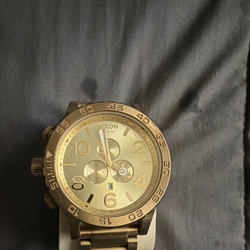 Nixon gold chronograph - nixon,
