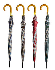 Parapluie long coq avec ouverture automatique à gousses alternées en nylon