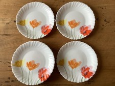 Lot De 9 Assiettes à Dessert luminarc Décor Coquelicot