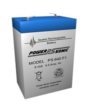 Power-Sonic PS-640 F1 6V 4.5AH