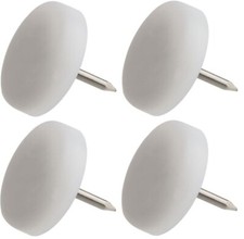 4X PATIN DE MEUBLE BLANC A