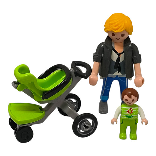 Sympa papa avec poussette - ,