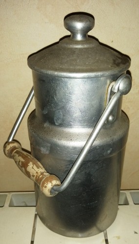 Ancien pot a lait alu - ancien,