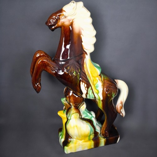 Statue cheval cabré - cheval,