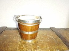 RARE PUIFORCAT Jean Elisée , petit seau à glaçon en argent massif et chène