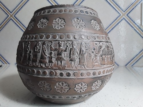Vase grec terre cuite - vase,