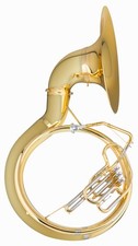 Soubassophone Bb-Sousaphone 3 Piston 66cm Cloche Laiton Laque Caisse Embouchure