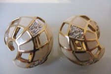 Pierre Lang Boucles,Magnifique Plus - Boucles D'Oreilles,Plaqué Or,Émaillé avec