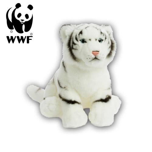 Wwf peluche tigre - peluche, blanc