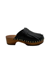 Mules en bois et cuir Jejia -