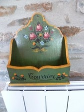 BOITE A COURRIER EN BOIS VERTE