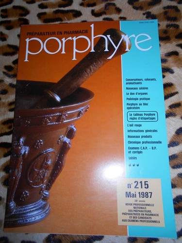Revue porphyre préparateur - revue,
