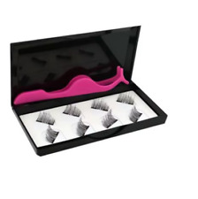 Set  8 Faux Cils Magnétiques Réutilisable 3D Naturel Extension Fibre Volumineux