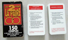 Jeu de cartes Les 2 font la paire 150 couples à découvrir selon des indices...