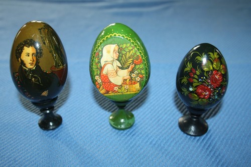 Oeuf bois décoré - oeuf,