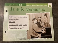 CARTE FICHE PLAISIR DE CHANTER