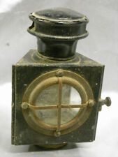 ANCIENNE LANTERNE CARRIOLE CARROSSE LAMPE PETROLE OIL LAMP FER FORGE