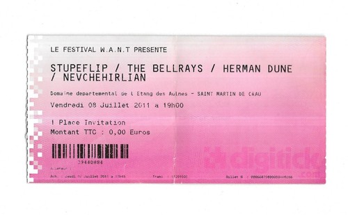 Rare ticket billet concert - rare,